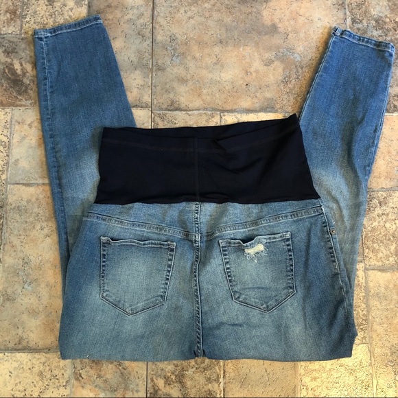 Distressed maternity jeggings - Picture 6 of 7